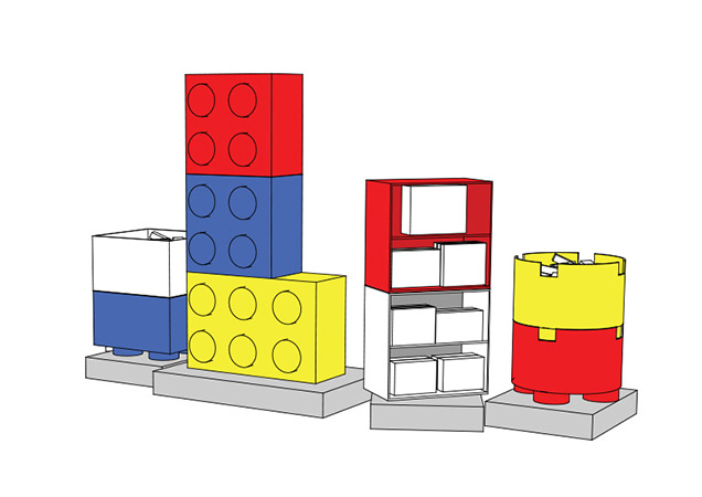 Shopdisplays for LEGO